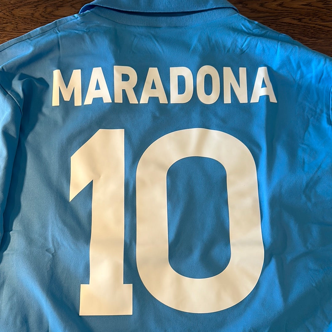 Diego Maradona Napoli #10 long sleeve vintage jersey.