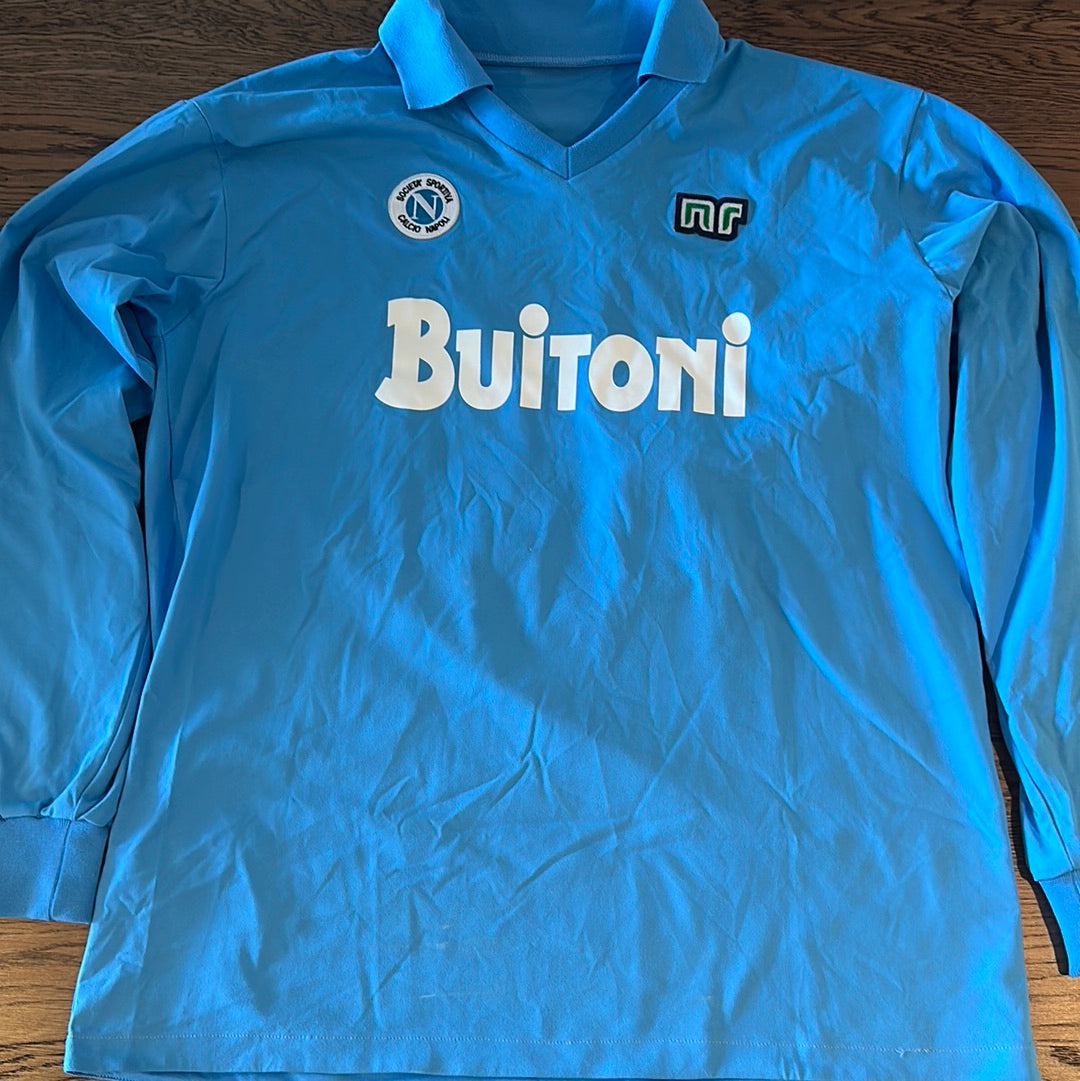 Diego Maradona Napoli #10 long sleeve vintage jersey.