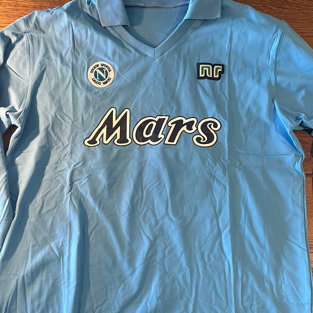 Diego Maradona Napoli #10 long sleeve vintage jersey.