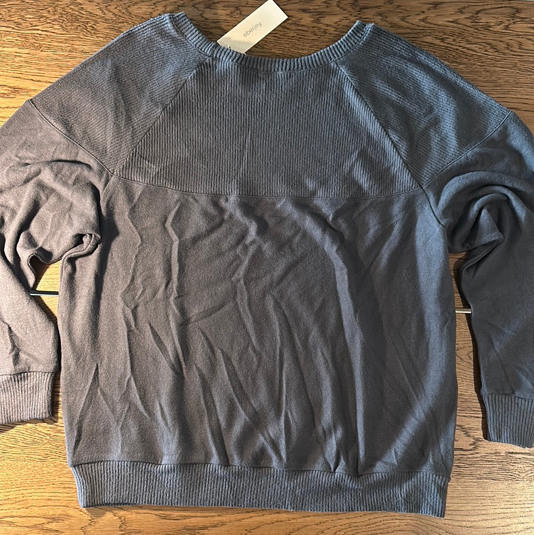 Eberjey Cozy Time Combo sweatshirt gunmetal