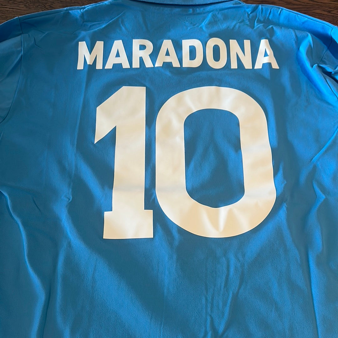 Diego Maradona Napoli #10 long sleeve vintage jersey.