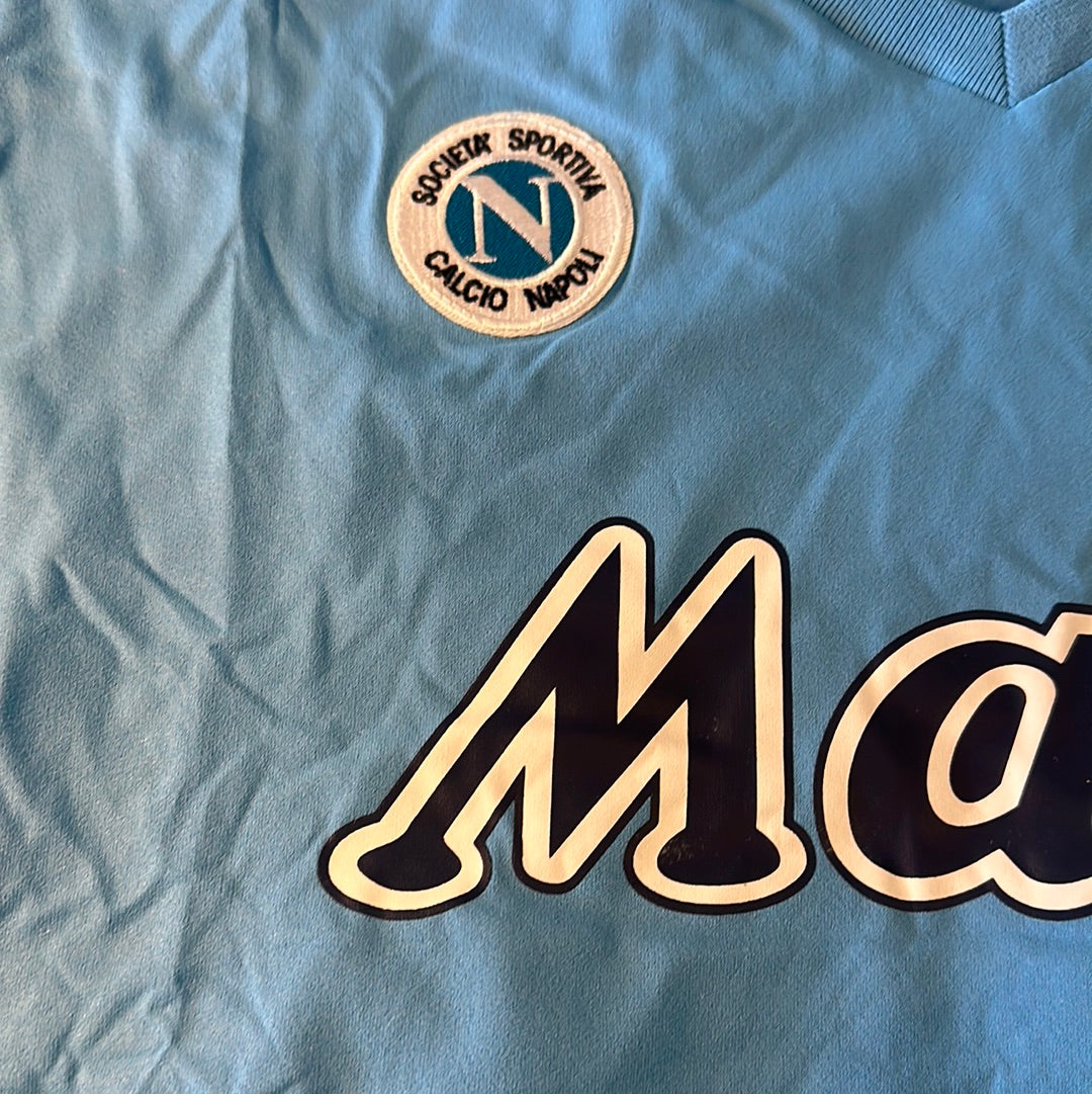 Diego Maradona Napoli #10 long sleeve vintage jersey.
