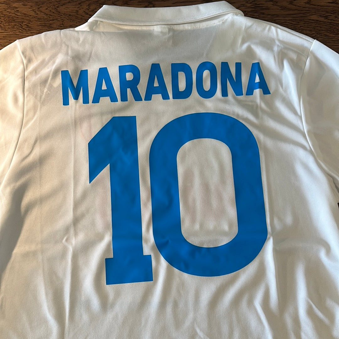 Diego Maradona #10 Napoli away jersey.