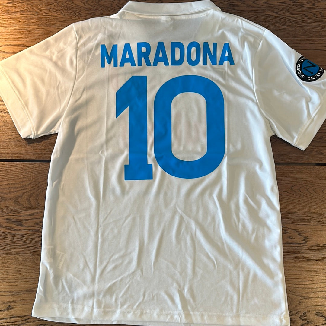 Diego Maradona #10 Napoli away jersey.