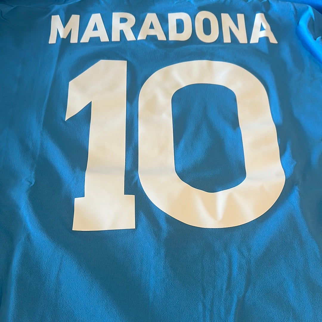 Diego Maradona Napoli #10 long sleeve vintage jersey.