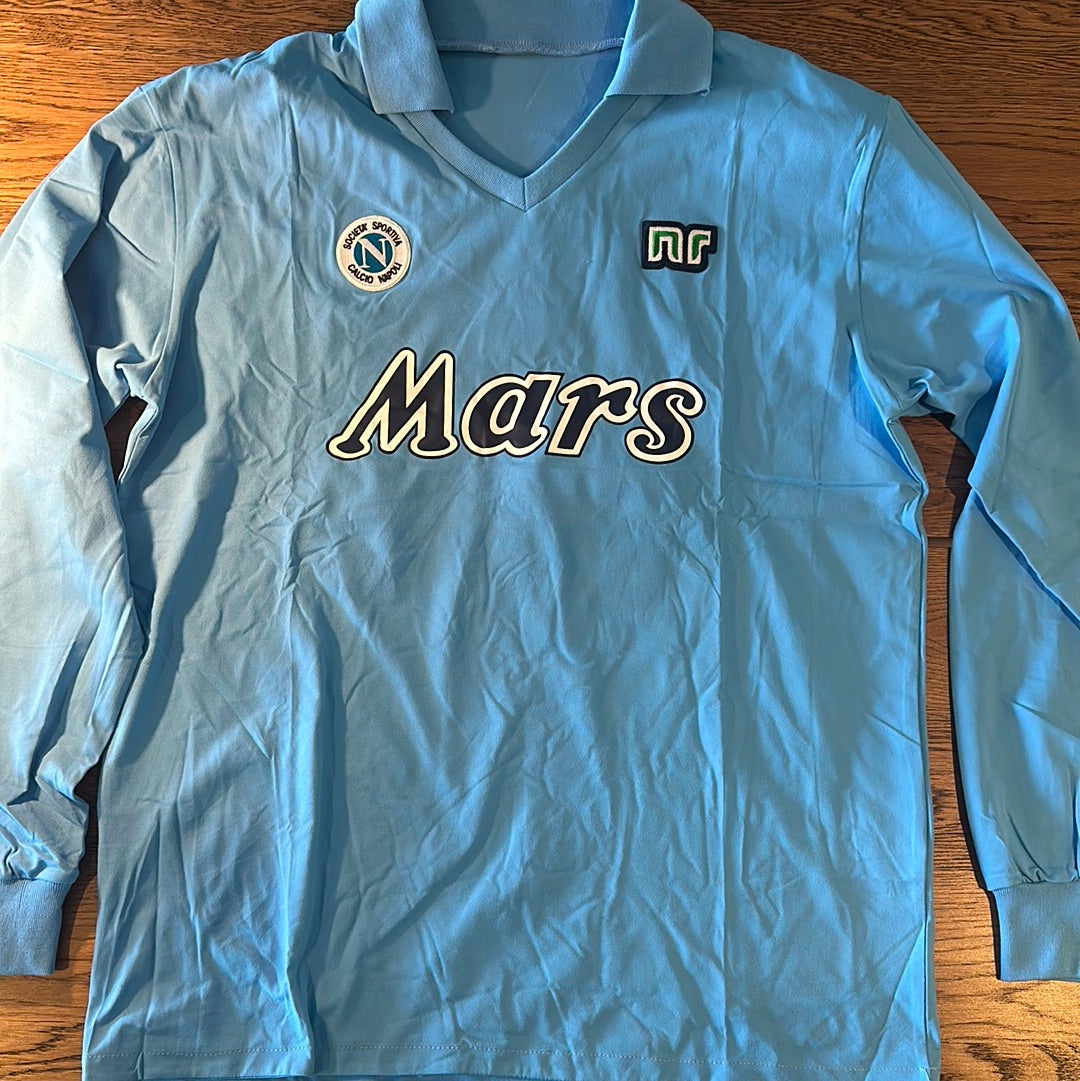 Diego Maradona Napoli #10 long sleeve vintage jersey.