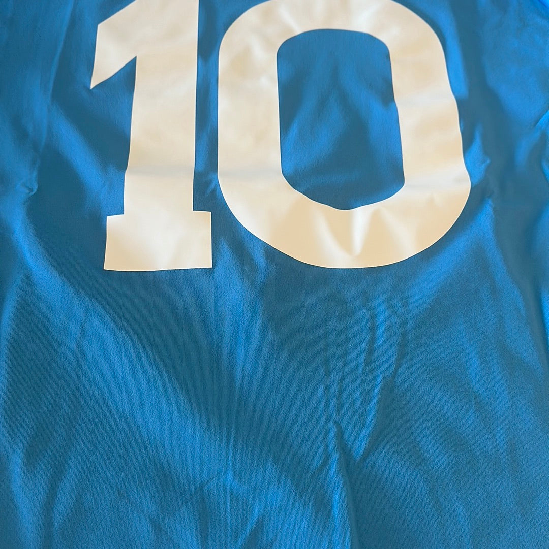 Diego Maradona Napoli #10 long sleeve vintage jersey.