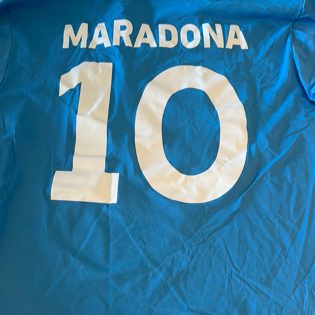Diego Maradona Napoli #10 long sleeve vintage jersey.