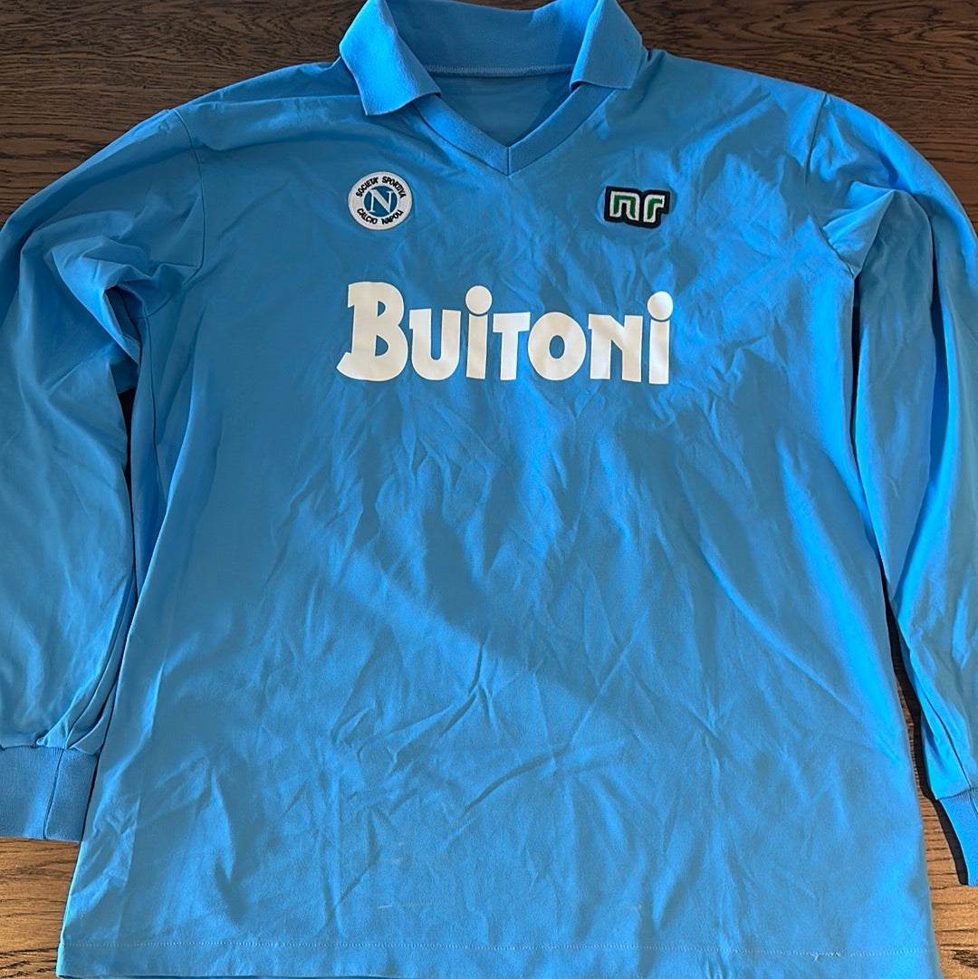 Diego Maradona Napoli #10 long sleeve vintage jersey.