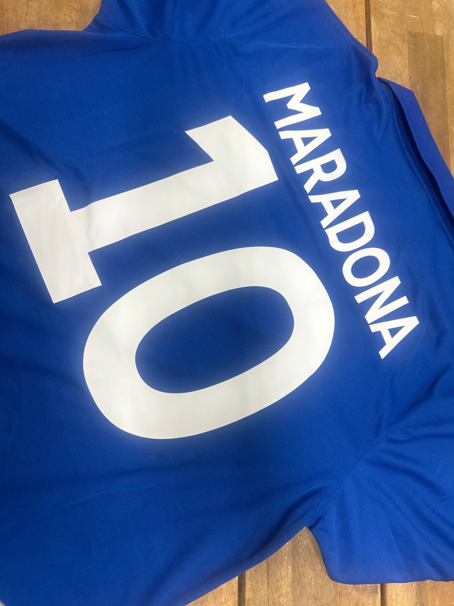 Diego Maradona Napoli electric blue jersey #10