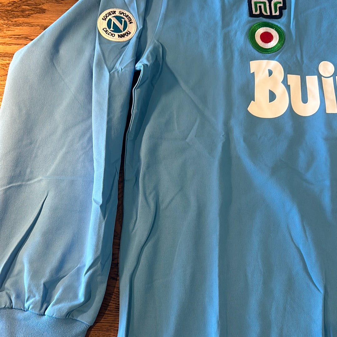 Diego Maradona Napoli #10 long sleeve vintage jersey.