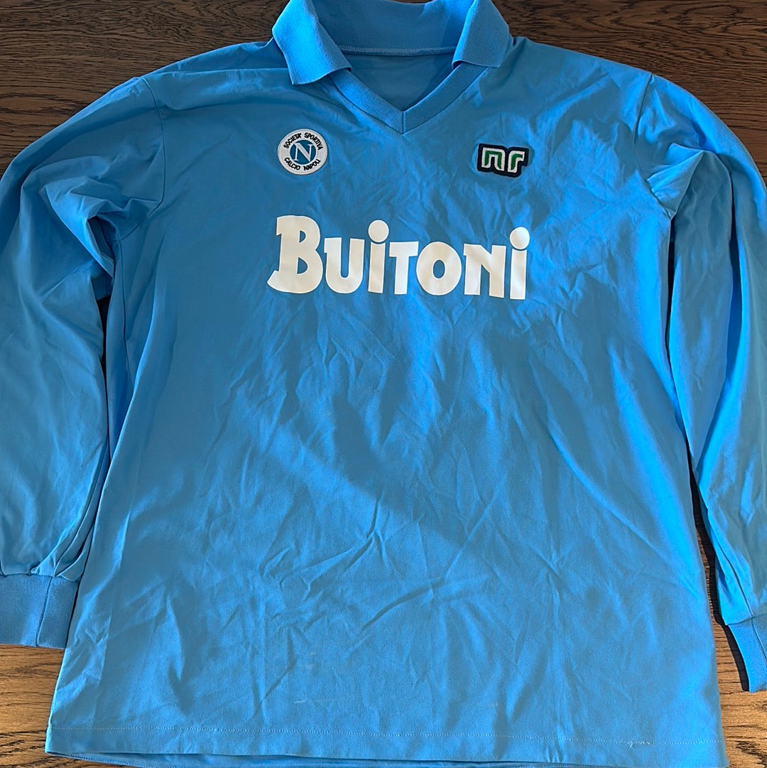 Diego Maradona Napoli #10 long sleeve vintage jersey.