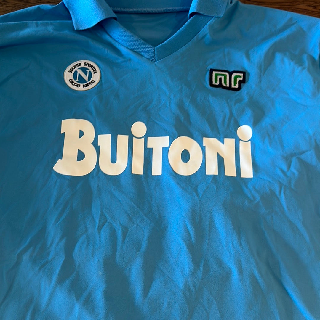 Diego Maradona Napoli #10 long sleeve vintage jersey.