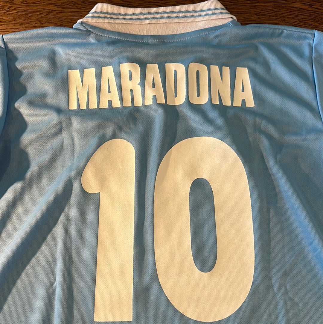 Diego Maradona Napoli #10 jersey.