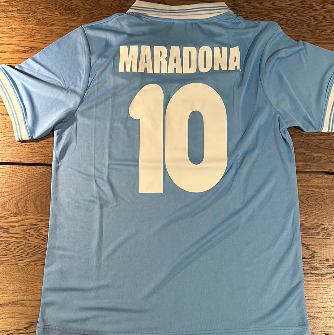 Diego Maradona Napoli #10 jersey.