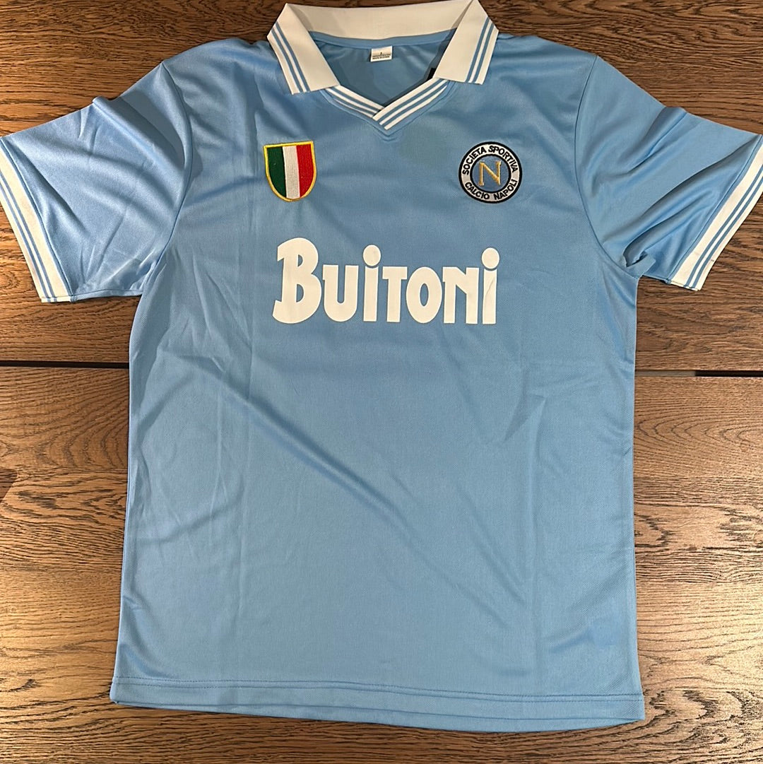 Diego Maradona Napoli #10 jersey.