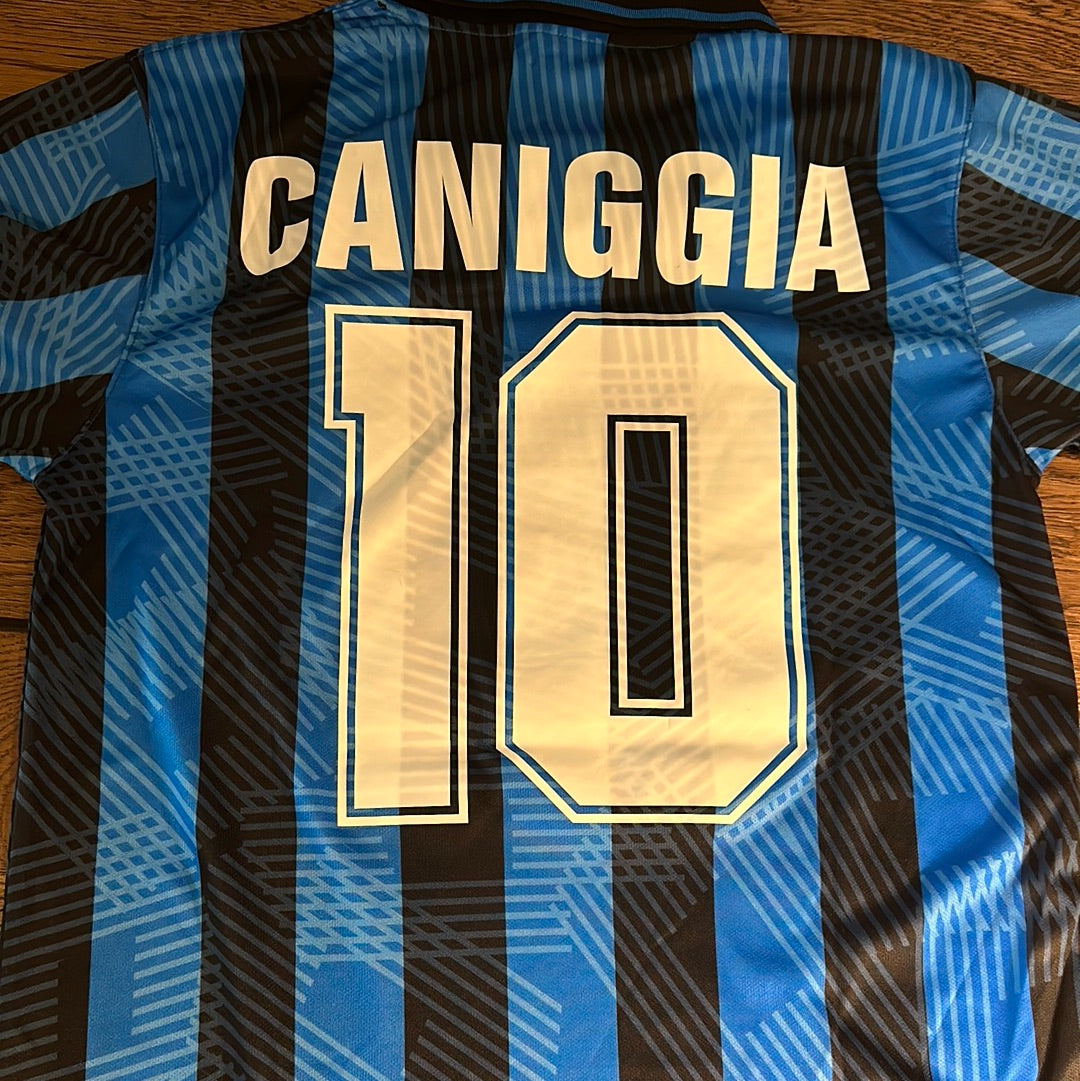 Claudio Caniggia #10 Atalanta jersey.