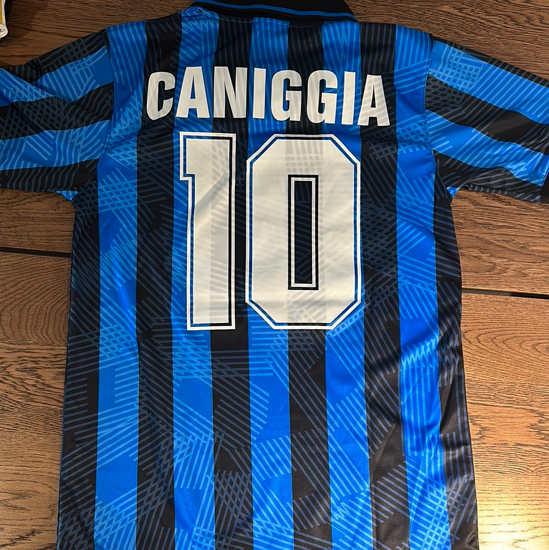 Claudio Caniggia #10 Atalanta jersey.