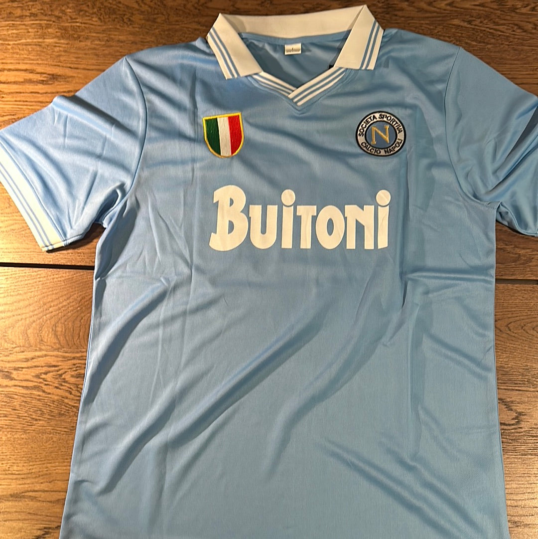 Diego Maradona Napoli #10 jersey.
